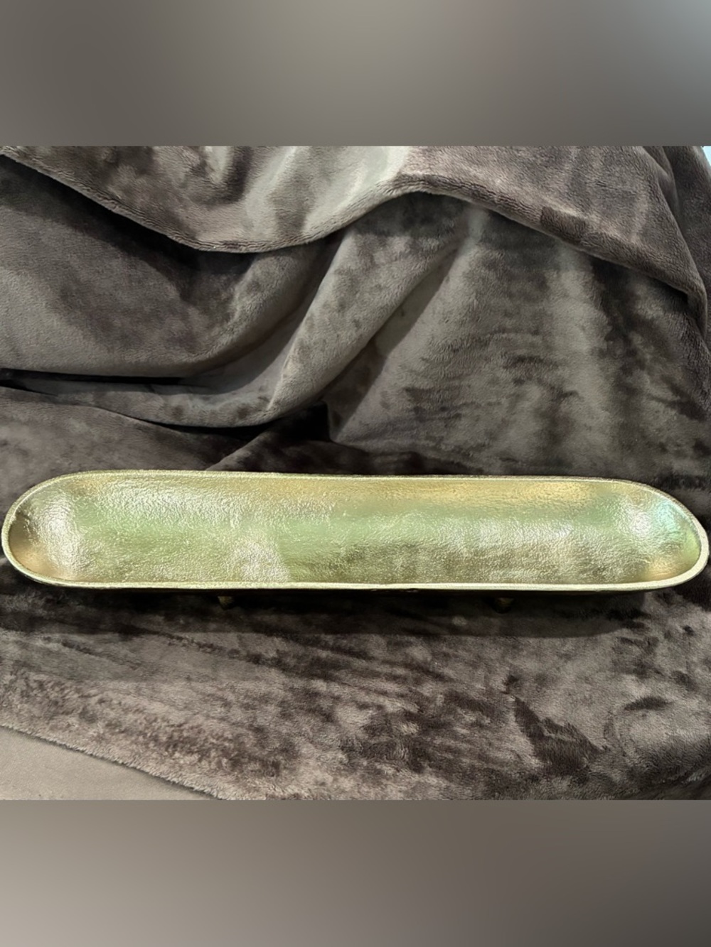 Metallic Gold Decorative Tray - Sleek Centerpiece